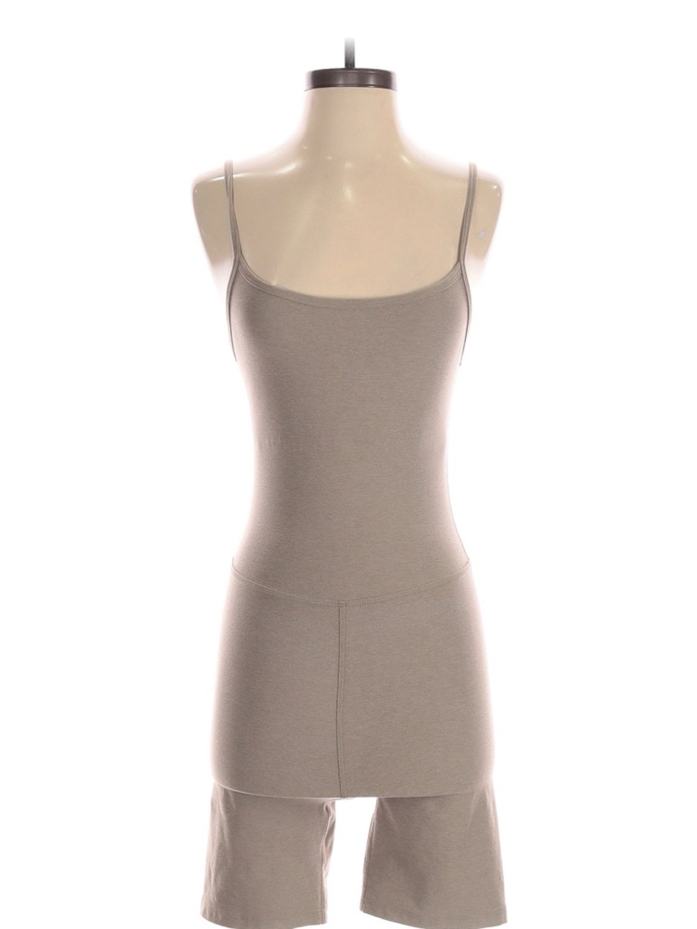 Beyond yoga Women's Spaghetti Strap romper in Taupe